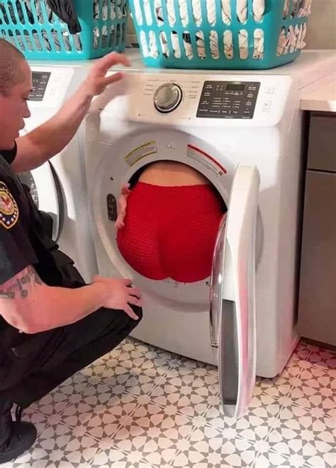 step mom stuck in dryer